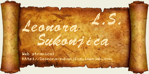 Leonora Sukonjica vizit kartica